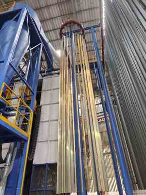 Intelligent Full-Automatic Vertical Powder Coating Line for Aluminum Profiles