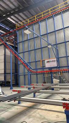 Full-Automatic Customized Electrical Cabinet System for Customers  Vertical Powder Coating Line for Aluminum Profiles