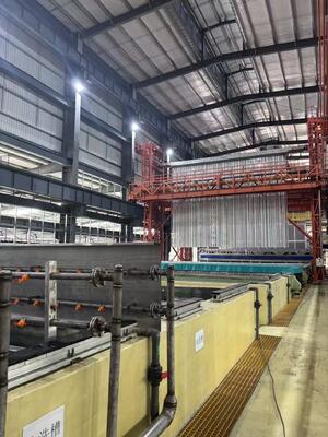 Cooling  System Full-automatic Vertical Anodizing Production Line for Aluminum Profiles