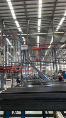LPG Supply Heating Vertical Powder Coating Line High-performance for Aluminum Profiles