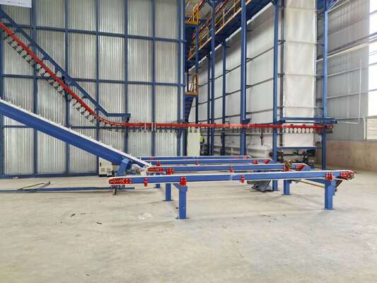 Ash Removal Furnace System Aluminum Profiles Vertical Powder Coating Line