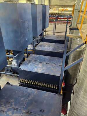 LPG Heating System Aluminum Profiles Vertical Powder Coating Line