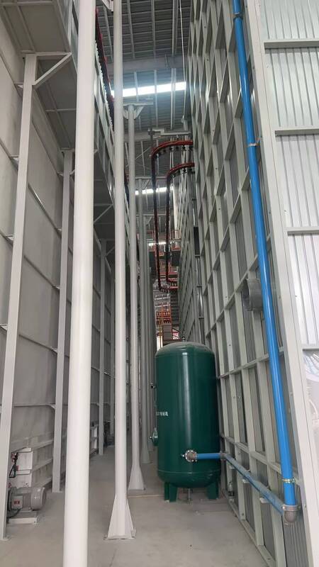 Automatic Loading System High-performance Vertical Powder Coating Line for Aluminum Profiles
