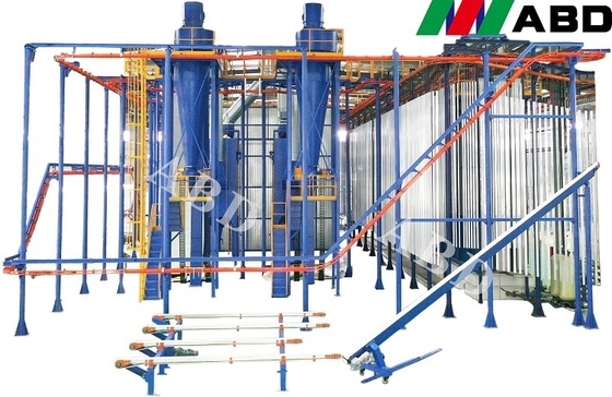 линия покрытия 1500T порошка алюминиевого профиля 3000w вертикальная - 2200T
